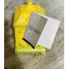 Light Green  LED Lantern 5.2 In Flickering Yellow Tea Light. On/Off Switch  4.5”