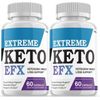 (2 Pack) Keto EFX Pills Advanced Ketogenic Formula (120 Capsules)