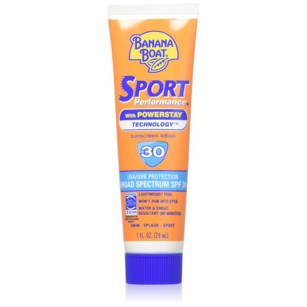 Banana Boat Sport Performance Sunscreen Lotion 30 Spf 1 oz(Pack Of 5)