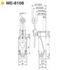 US Stock 4pcs ME-8108 Momentary Rotary Adjustable Roller Lever Limit Switch 5A