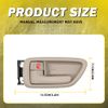 4Pcs Inside Interior Door Handle Front & Rear for Toyota Sequoia 2001-2007 Beige