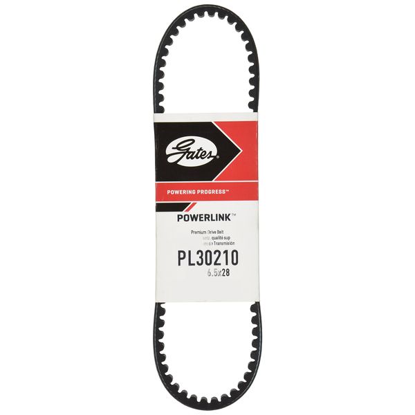 Gates PL30210 Premium PowerLink Continuously Variable Transmission (CVT) Scooter Belt, Black