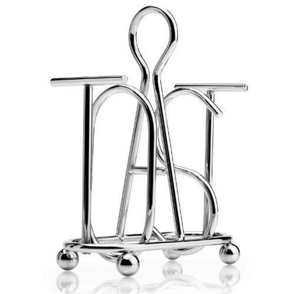 CKS Stylish Chrome Toast Rack (Pack of 4)