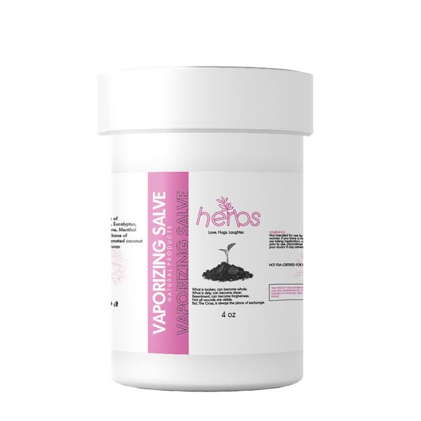 VAPORIZING NATURAL HERBAL SALVE for Germs & Aches
