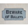 BEWARE OF BULLETS MILITARY ARMY TACTICAL ACU DARK HOOK MORALE PATCH