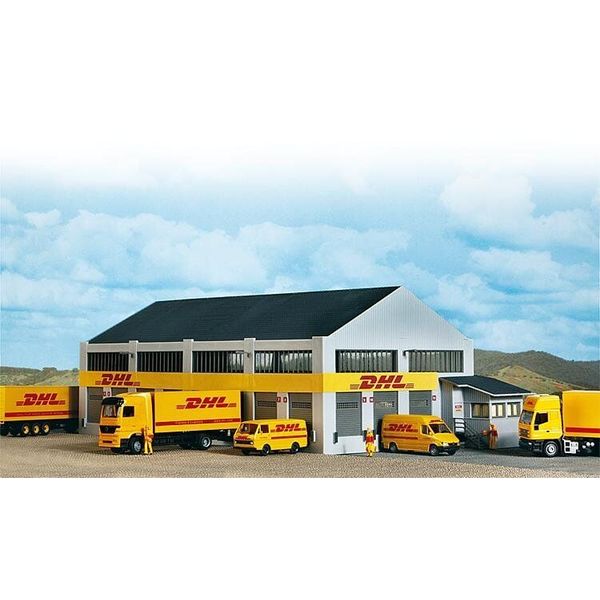 Faller 1/87 HO Scale Model DHL Freight House Logistics Center -19 Doors & Office