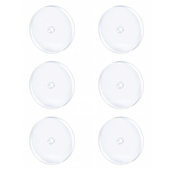 Bloomfall 7MM 6PCS Clear Piercing Disc For Piercing Bump,Pressure Silicone Earrings For Keloids Healing Pads Belly Button Piercing Kit