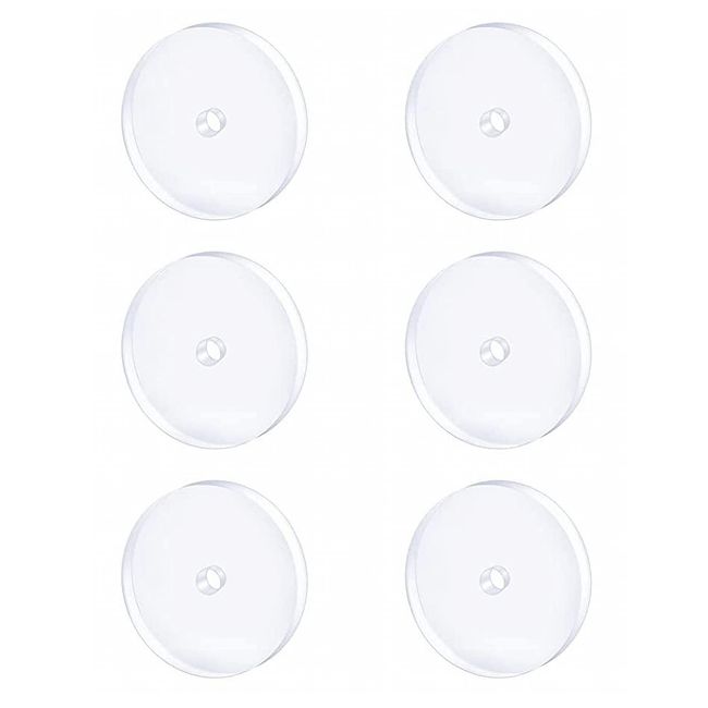 Bloomfall 7MM 6PCS Clear Piercing Disc For Piercing Bump,Pressure Silicone Earrings For Keloids Healing Pads Belly Button Piercing Kit