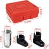 Trintion 3pcs Oxygen Sensor Socket Set O2 Oxygen Sensor Wrench Removal Tool And Thread Milling Cutter Kit for Most Models
