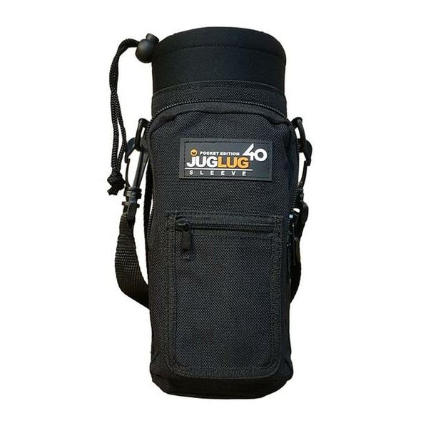 JugLug - Pocket Edition - Sleeve/Pouch for Hydro Flask 40 oz. Bottles - Black