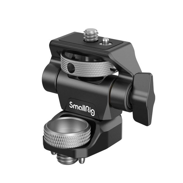 SMALLRIG Kamera Monitor Mount mit 3/8'' Schraube für ARRI-Style, 360° schwenkbarer und 180° neigbarer Monitorhalter, Rändelschraube zum Einstellen der Spannung, mit Anti-Twist-Design – 2903B