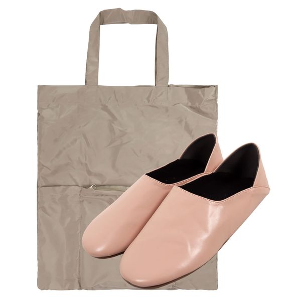 Kobe Lettuce X439 Women's Slippers Set, Bag, Visit Day, School Events, Pocketed Slippers, Pink