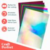 Craft Perfect Mirror Card A4 High Gloss Bundle – 8 Colours (40 Sheet) – 250gsm