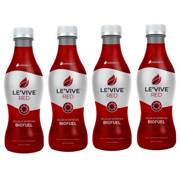 FOUR (4) BOTTLES LIQUID - Ardyss Red Le Vive Dietary Supplement 750ML