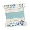 Power Cord No.4 w/Needle Turquoise 2m Qty 1