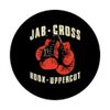Jab Cross Hook Uppercut Kickboxen PopSockets mit austauschbarem PopGrip