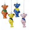 Grateful Dead Dancing Bears Ornaments, 4-Pack