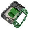 Rainproof pushbutton switch for electrical installations x 1