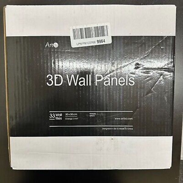 Art 3D A10315F Decorative 3D Interior Wall Panels 30x30 cm White Diamond Design