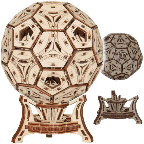 WOODEN.CITY Soccer Cup - 3D Wooden Puzzle for Adults - 175 Pieces - Multifunctional Organizer - Soccer Gift