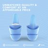 EarPeace Sleeping Earplugs 6 Pack with Case, Small Size (Light Sound Insulation, Sound Reduction Value 30dB)