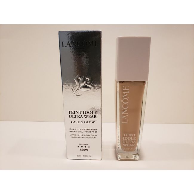 Lancome ~ Teint Idole Ultrawear Care & Glow Foundation ~SPF 27~ 125W~ NIB - 2/24