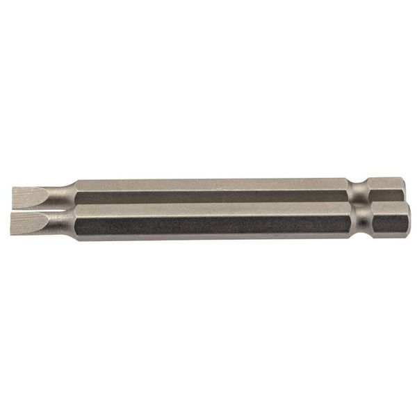 Draper 64295 4.5mm 1/4" Hex Plain Slot Insert Bit 75mm Long (2 Piece)