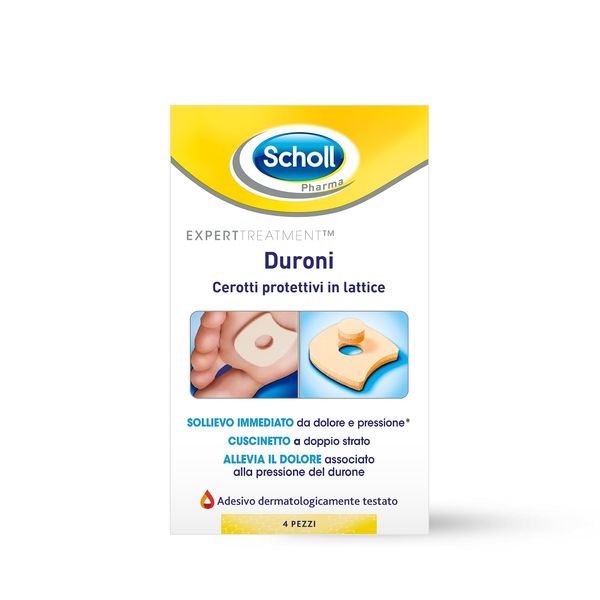 Scholl Cerotti Protettivi per Duroni in Lattice, 4 Pezzi