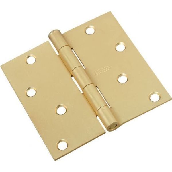 National Hardware N176-644 V512 Door Hinge in Satin Brass