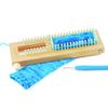 Authentic Knitting Board Adjustable Sock Loom, fine gauge, Beige,9 X 3 inches