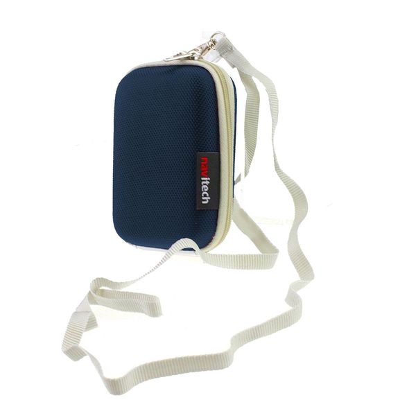 Navitech Dark Blue Hard Carry Case Compatible With BLO Breathalyzer