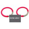 Set: 2 pieces bite alarm ring red + Petri Heil sticker.