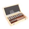 Keyway Broach Kit 22 Pcs Keyway Broach Set Collared Bushing Shim Set Fitted Box