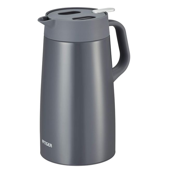 Tiger PWO-A160HD Stainless Steel Handy Jug, Hot and Cold Insulation, Dark Gray, 54.1 fl oz (1.6 L)