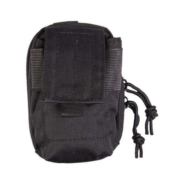 Mil-Tec Padded Belt Bag, black, One Size