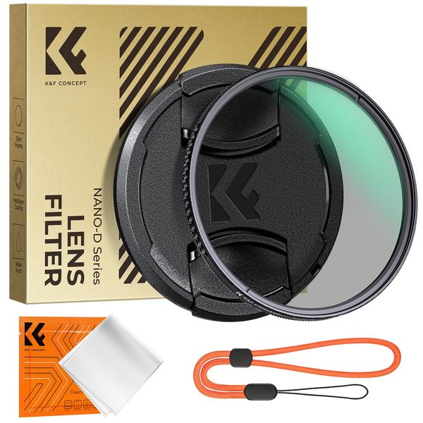 K&F Concept 58mm CPL Filter + Lens Cap (Nano-Dazzle)