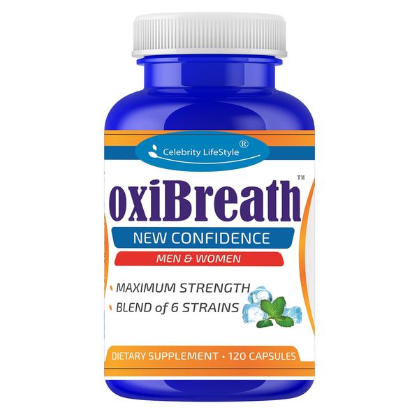 oxi-Breath - Embarrassed with Bad Breath? Try Bad Breath Treatment Halitosis Pills Oral Health Probiotics Tonsil Stone Removal Bad Breath Pills Probiotic Oral Care 2 Months Supply