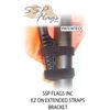 USA Flag with SSP Flag EZ On EXTENDED STRAPS Bracket for UTVs or Wide Bar Golf Carts