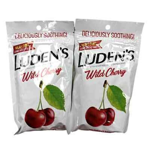 Ludens Cough Drops Wild CHERRY Throat Drops 30ct ( 2 pack ) __