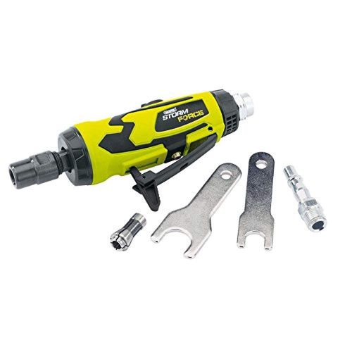 Draper 65130 Storm Force Composite Straight Mini Air Die Grinder (6mm), Blue