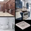 Square Shower Drain 6 Inch Floor with Flange Removable Quadrato Pattern Grate