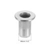 sourcing map M3 304 Stainless Steel Rivet Nuts Flat Head Insert 30Pcs