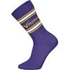 Minnesota Vikings 3pk Crew Socks - WHT/PUR/BLK - 39/42