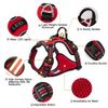 Dog Harness No Pull Adjustable Reflective Step-in Soft Nylon For Small Large Pet TLH56512(M, Black)