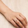 Philip Jones Rose Gold Plated Adjustable Heart Band Ring
