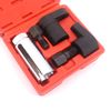 Yuhtech 5 Pcs Oxygen Sensor Socket Set Wrench Remover Tool and Thread Chaser Set o2 Sensor Socket Automotive Repair Tool