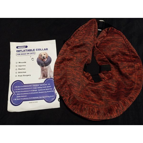 MIDOG Pet Inflatable Collar for After Surgery Soft Protective Recovery Collar