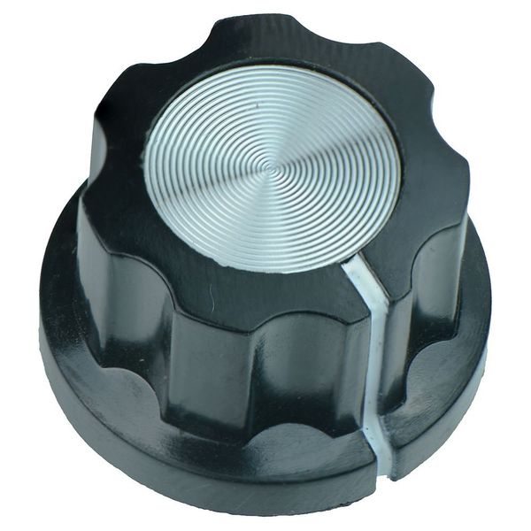 MF-A02 Black Control Knob 6mm Shaft 22.9mm Potentiometer Knob Audio Electronics