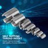 Socialme-eu Stainless Steel Internal Thread Self-Tapping Set Thread Inserts Thread Reinforcement Repair Tool 50 Pieces Reusable Packaging