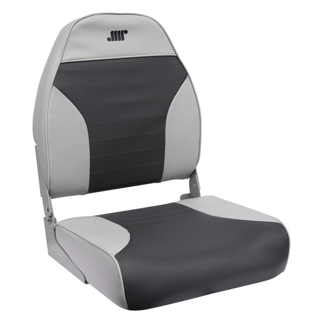 Wise 8WD588PLS-664 Standard High Back Fishing Boat Seat, Grey/Charcoal